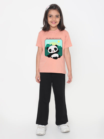 Kids Cute Panda T-shirt for Girls