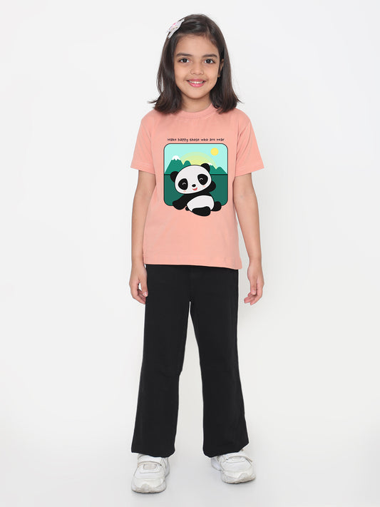 Kids Cute Panda T-shirt for Girls