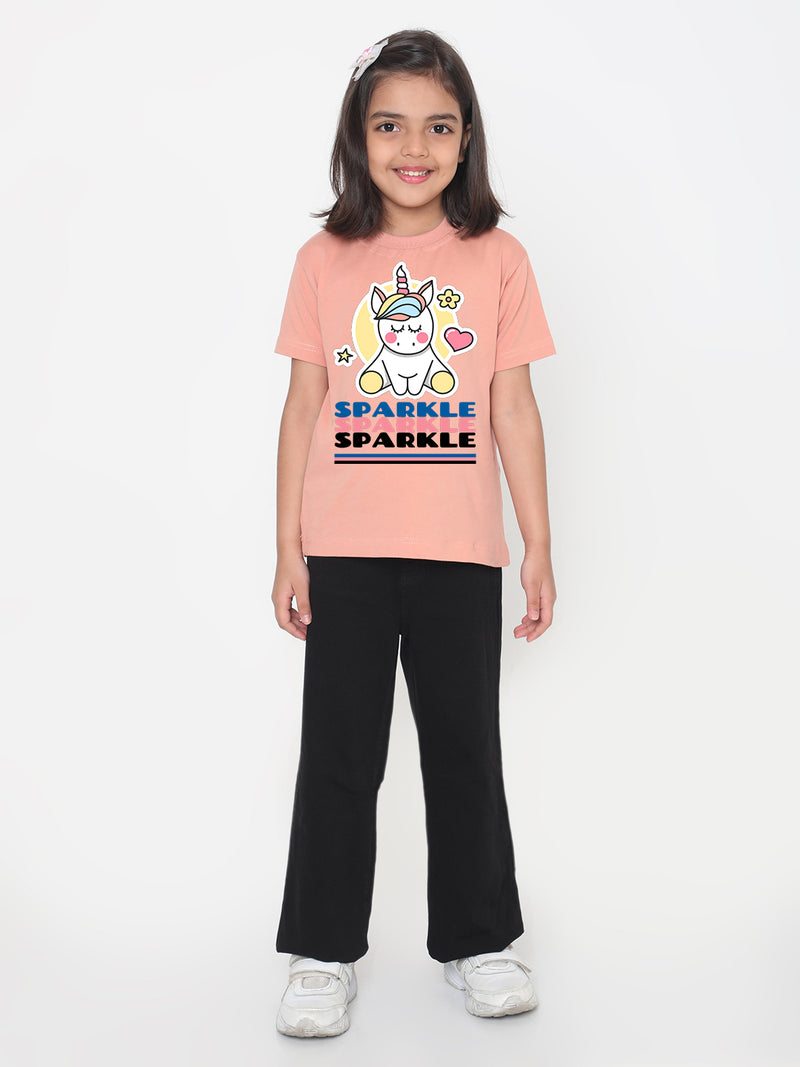 Kids Sparkle Unicorn T-Shirt for Girls