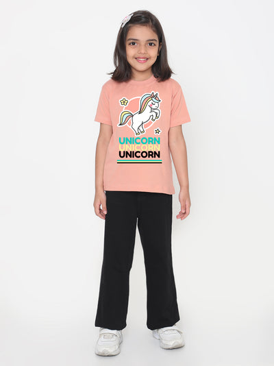 Unicorn Girls Printed T-shirt