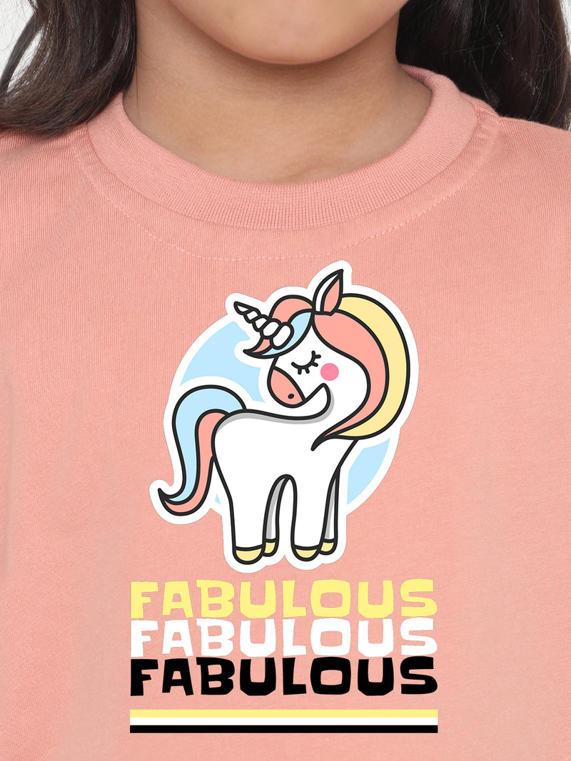 Kids Fabulous Unicorn T-Shirt for Girls