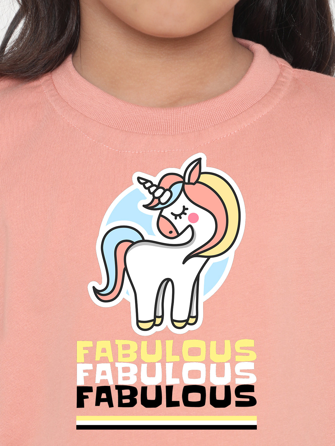 Kids Fabulous Unicorn T-Shirt for Girls