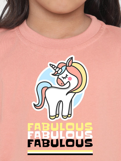 Kids Fabulous Unicorn T-Shirt for Girls