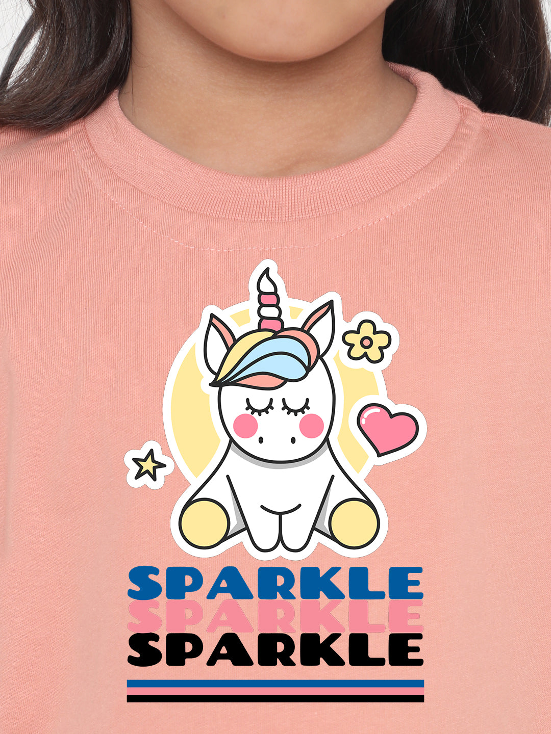 Kids Sparkle Unicorn T-Shirt for Girls