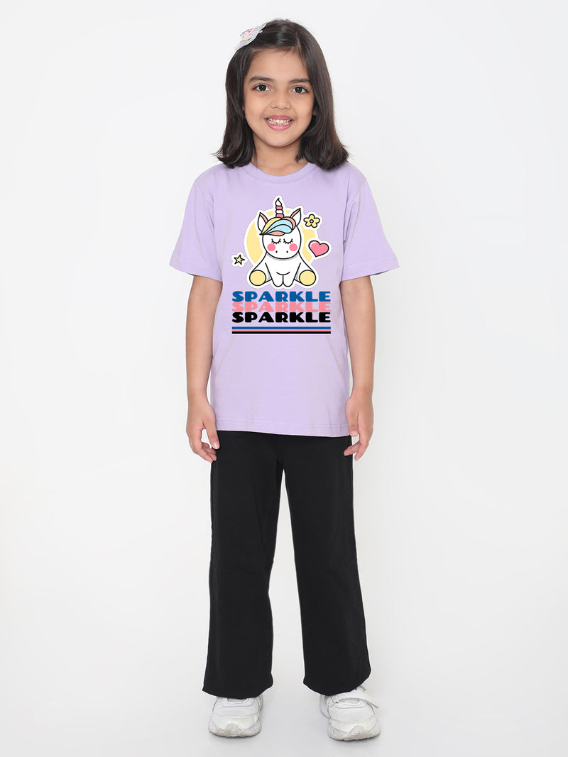 Kids Sparkle Unicorn T-Shirt for Girls
