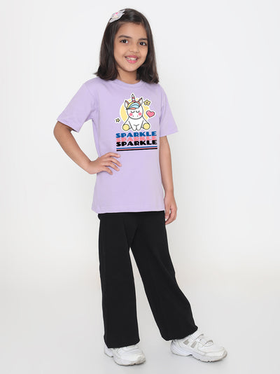 Kids Sparkle Unicorn T-Shirt for Girls
