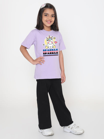 Kids Sparkle Unicorn T-Shirt for Girls