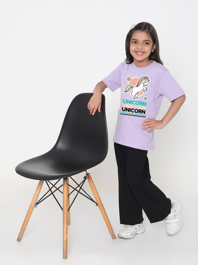 Unicorn Girls Printed T-shirt
