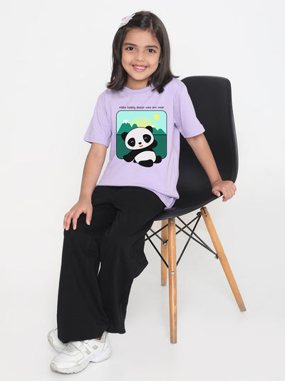 Kids Cute Panda T-shirt for Girls