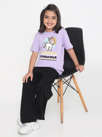Kids Fabulous Unicorn T-Shirt for Girls