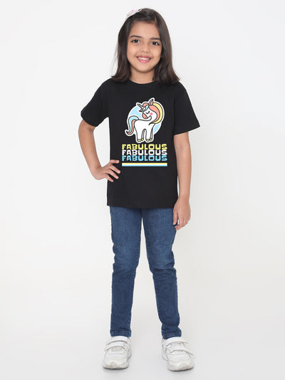 Kids Fabulous Unicorn T-Shirt for Girls