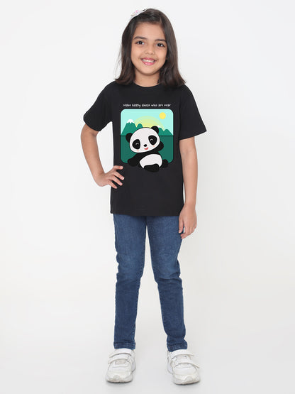 Kids Cute Panda T-shirt for Girls