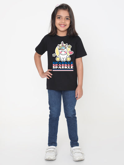 Kids Sparkle Unicorn T-Shirt for Girls