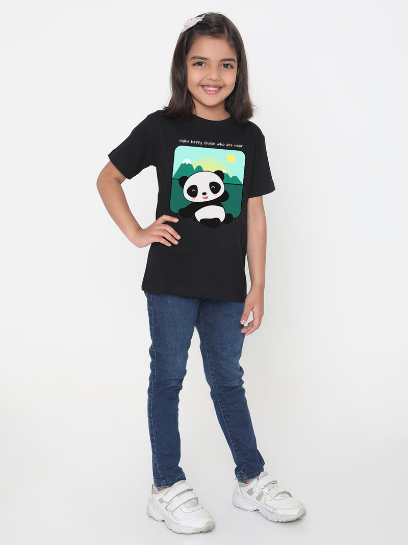 Kids Cute Panda T-shirt for Girls
