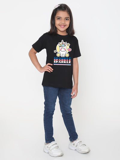 Kids Sparkle Unicorn T-Shirt for Girls
