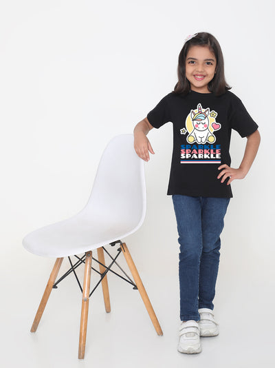Kids Sparkle Unicorn T-Shirt for Girls