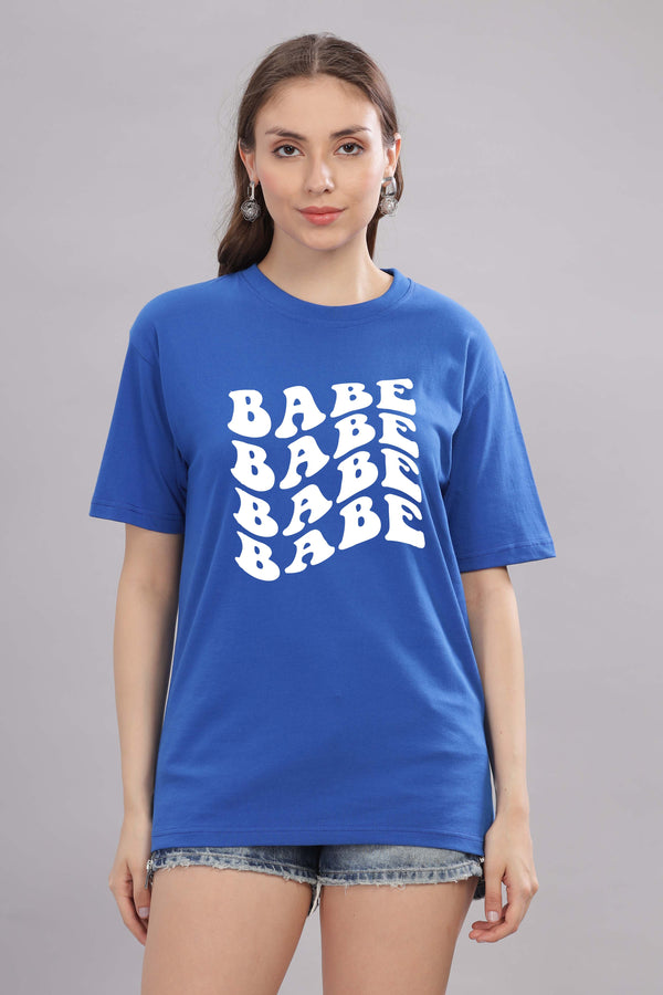 Babe Oversized Baggy Loose Fit T-Shirt