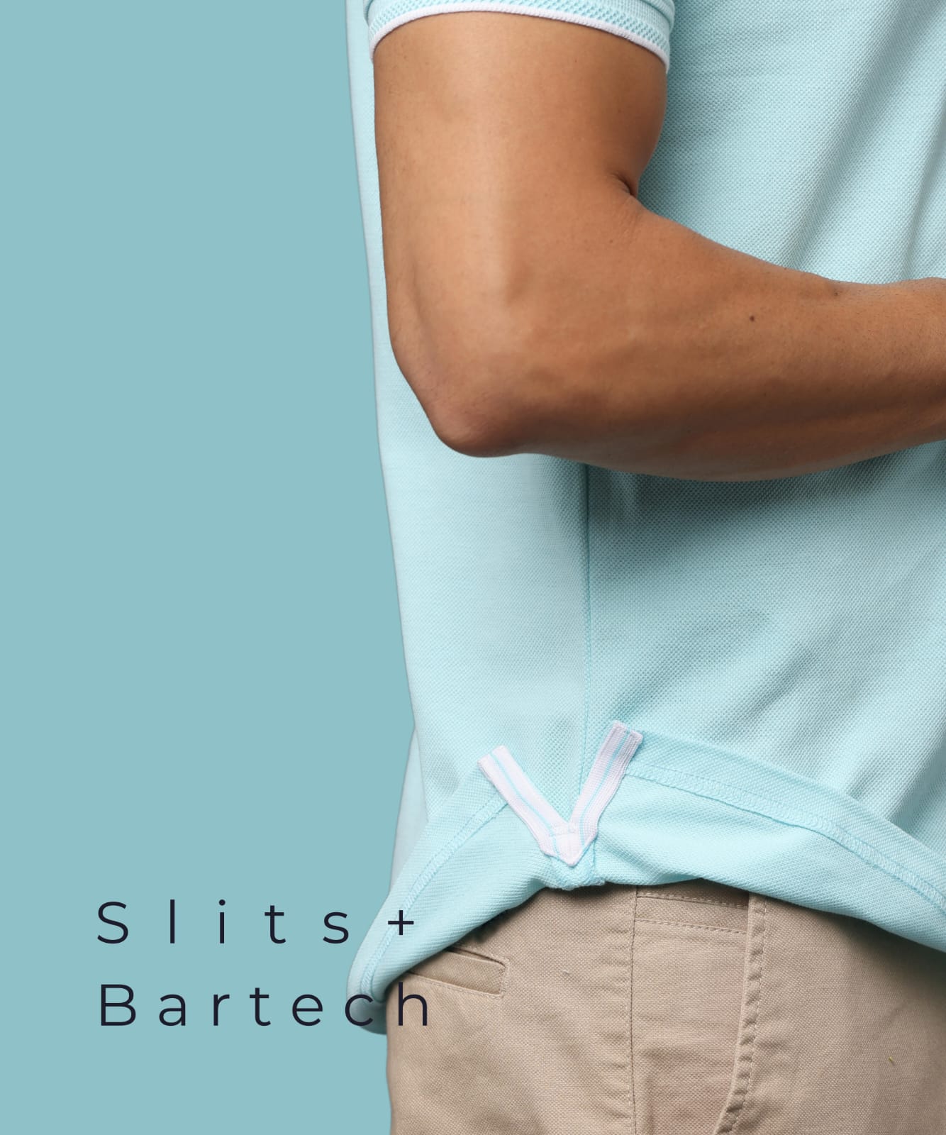 Men Mint Blue Premium Tipping Polo T-shirt