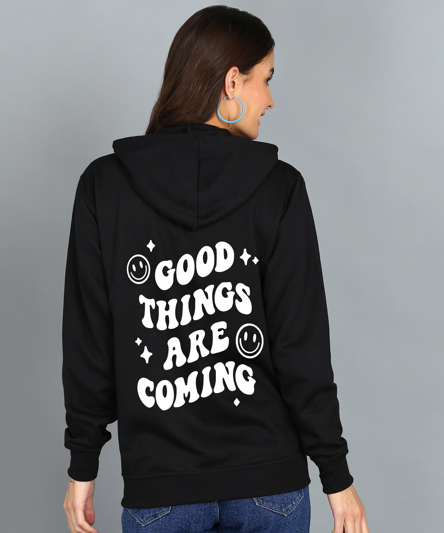 Good Things Are Coming Women’s Zipper Hoodie