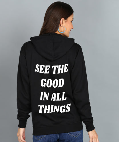 See the Good in All Things Zipper Hoodie for Women