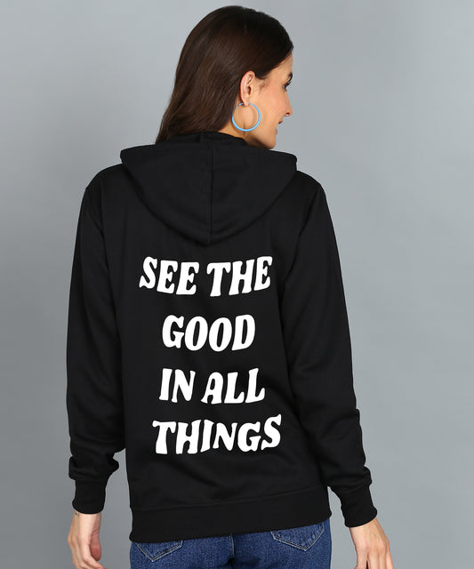See the Good in All Things Zipper Hoodie for Women