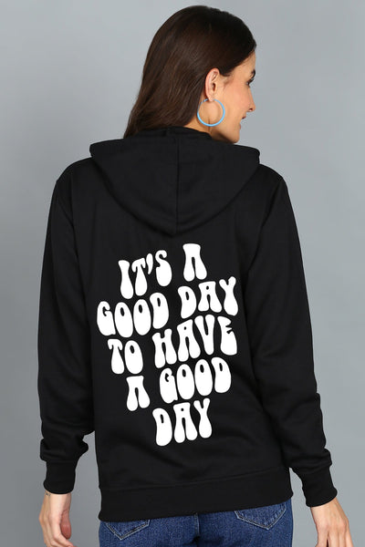 Good Day Women’s Zipper Hooded Hoodie