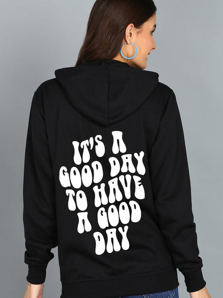 Good Day Women’s Zipper Hooded Hoodie