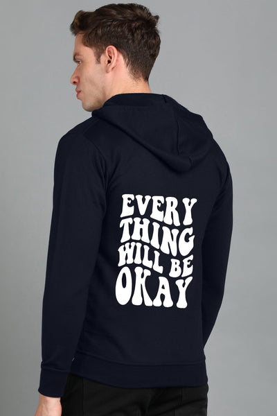 Everything Will Be Okay Men's Zipper Hoodie | Comfortable & Stylish
