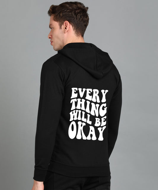 Everything Will Be Okay Men's Zipper Hoodie | Comfortable & Stylish