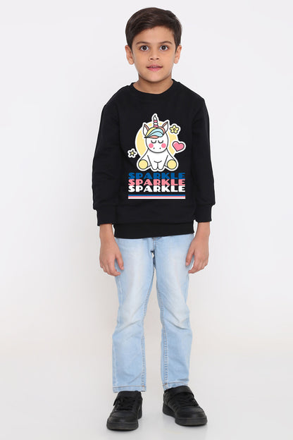 Kids' Boys Sparkle Unicorn Graphic Sweatshirt