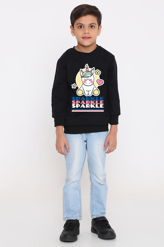 Kids' Boys Sparkle Unicorn Graphic Sweatshirt