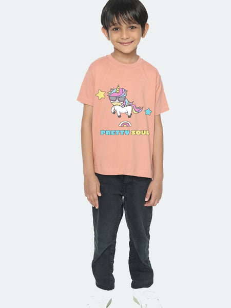 Kids' Boys Unicorn Pretty Soul T-Shirt