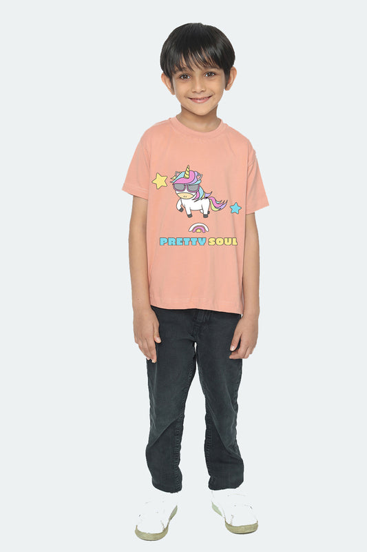 Kids' Boys Unicorn Pretty Soul T-Shirt