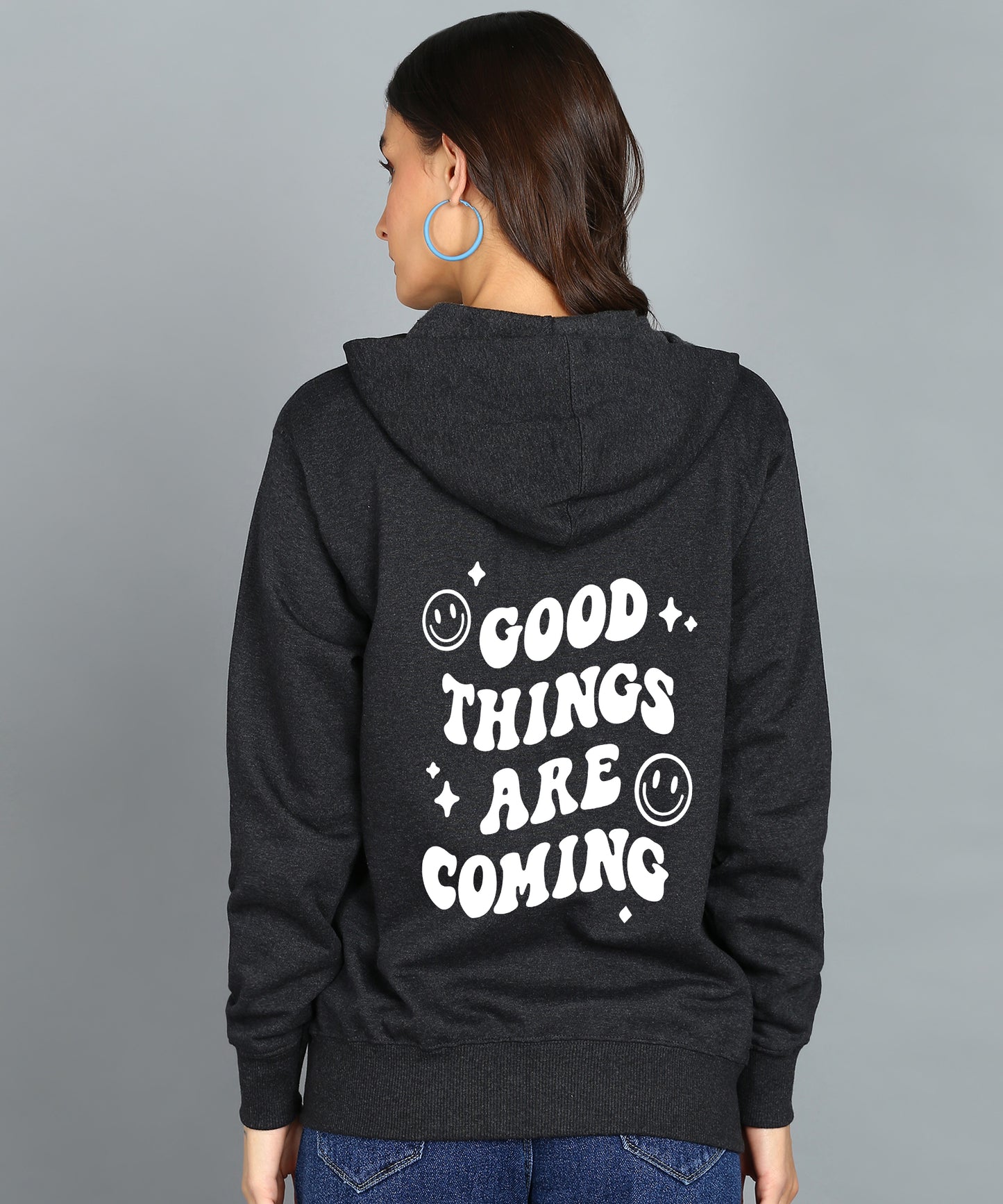 Good Things Are Coming Women’s Zipper Hoodie