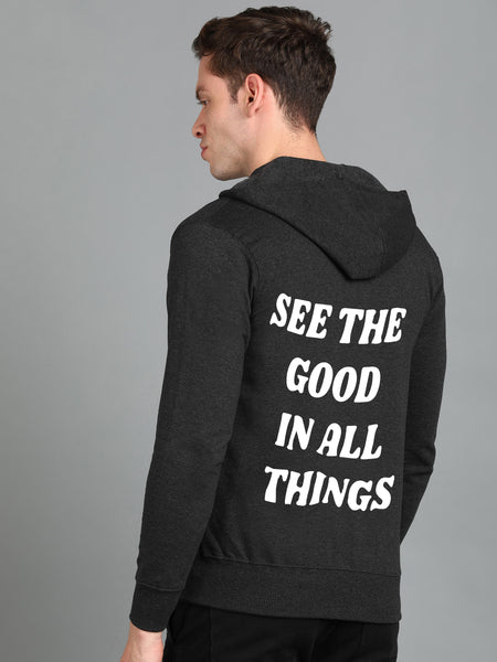 See the Good in All Things Men's Zipper Hooded Hoodie | Comfortable & Stylish