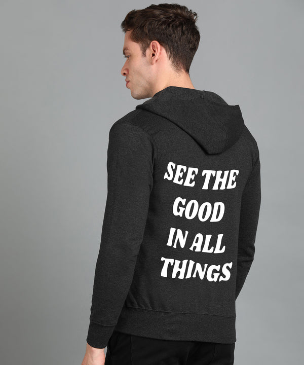 See the Good in All Things Men's Zipper Hooded Hoodie | Comfortable & Stylish