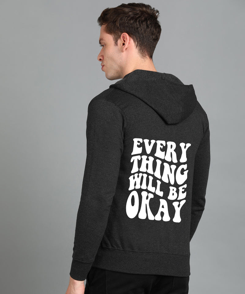 Everything Will Be Okay Men's Zipper Hoodie | Comfortable & Stylish