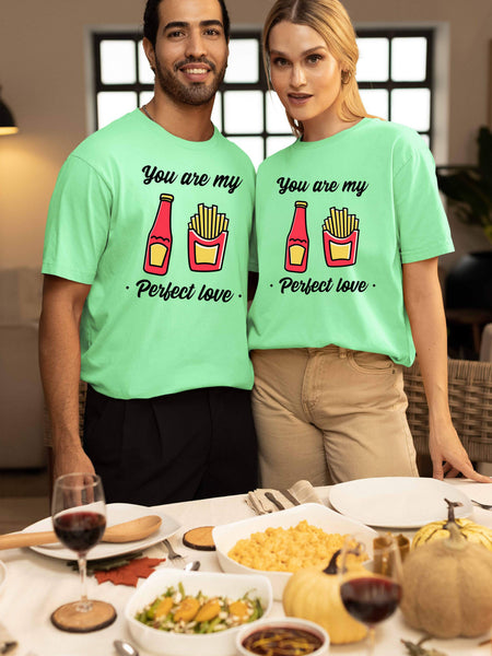 You Are My Perfect Love Rich Couple Oversized T-Shirt | Super Combed Cotton