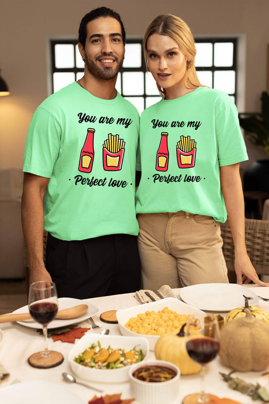 You Are My Perfect Love Rich Couple Oversized T-Shirt | Super Combed Cotton