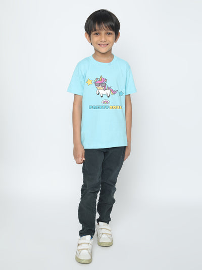 Kids' Boys Unicorn Pretty Soul T-Shirt
