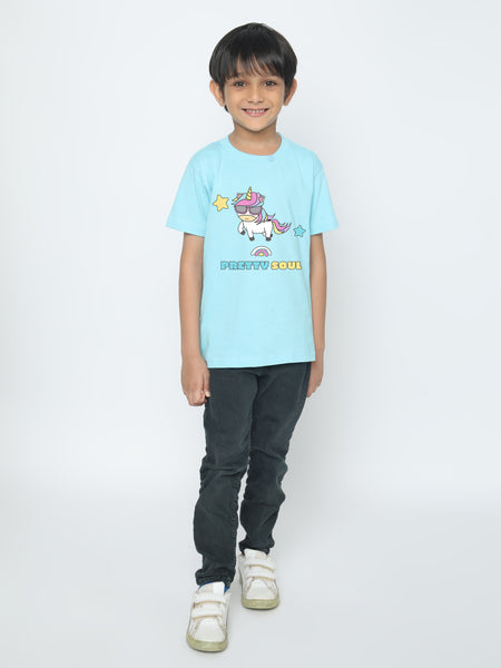 Kids' Boys Unicorn Pretty Soul T-Shirt