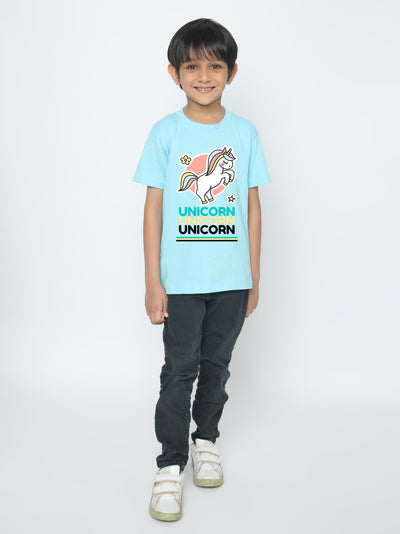 Kids Boys' Unicorn T-Shirt - Soft Cotton