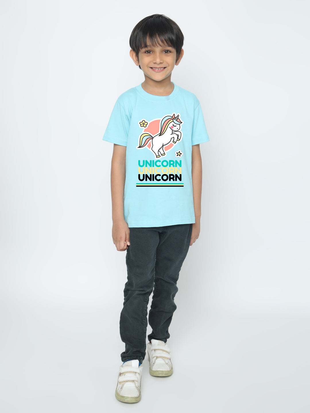 Kids Boys' Unicorn T-Shirt - Soft Cotton