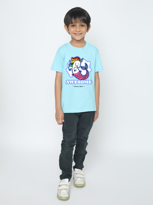 Kids Boys' Awesome Mermicorn T-Shirt | Fun & Comfortable