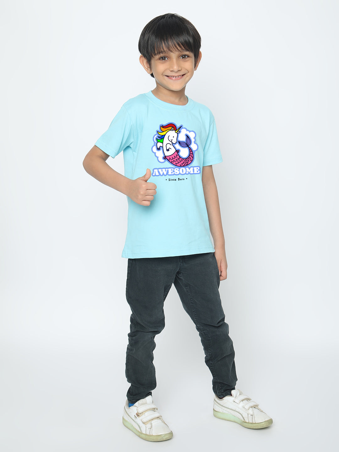 Kids Boys' Awesome Mermicorn T-Shirt | Fun & Comfortable