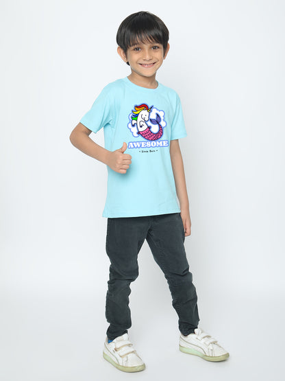 Kids Boys' Awesome Mermicorn T-Shirt | Fun & Comfortable