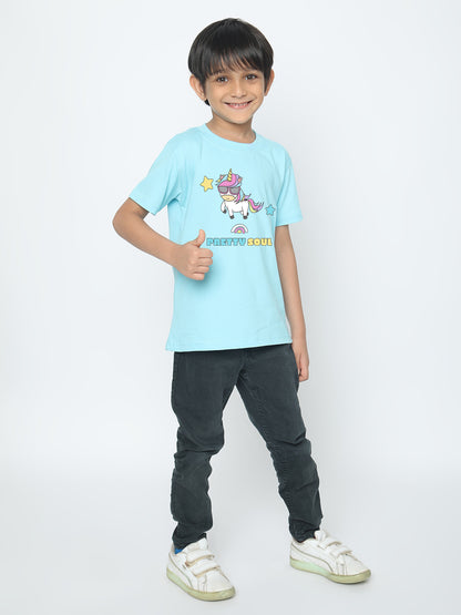 Kids' Boys Unicorn Pretty Soul T-Shirt