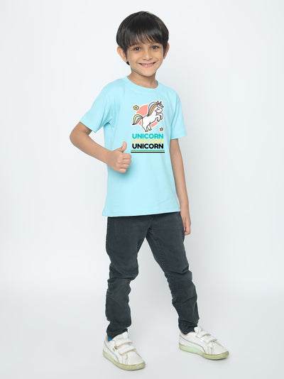 Kids Boys' Unicorn T-Shirt - Soft Cotton