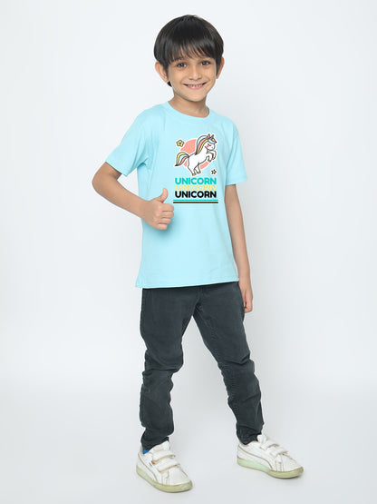 Kids Boys' Unicorn T-Shirt - Soft Cotton