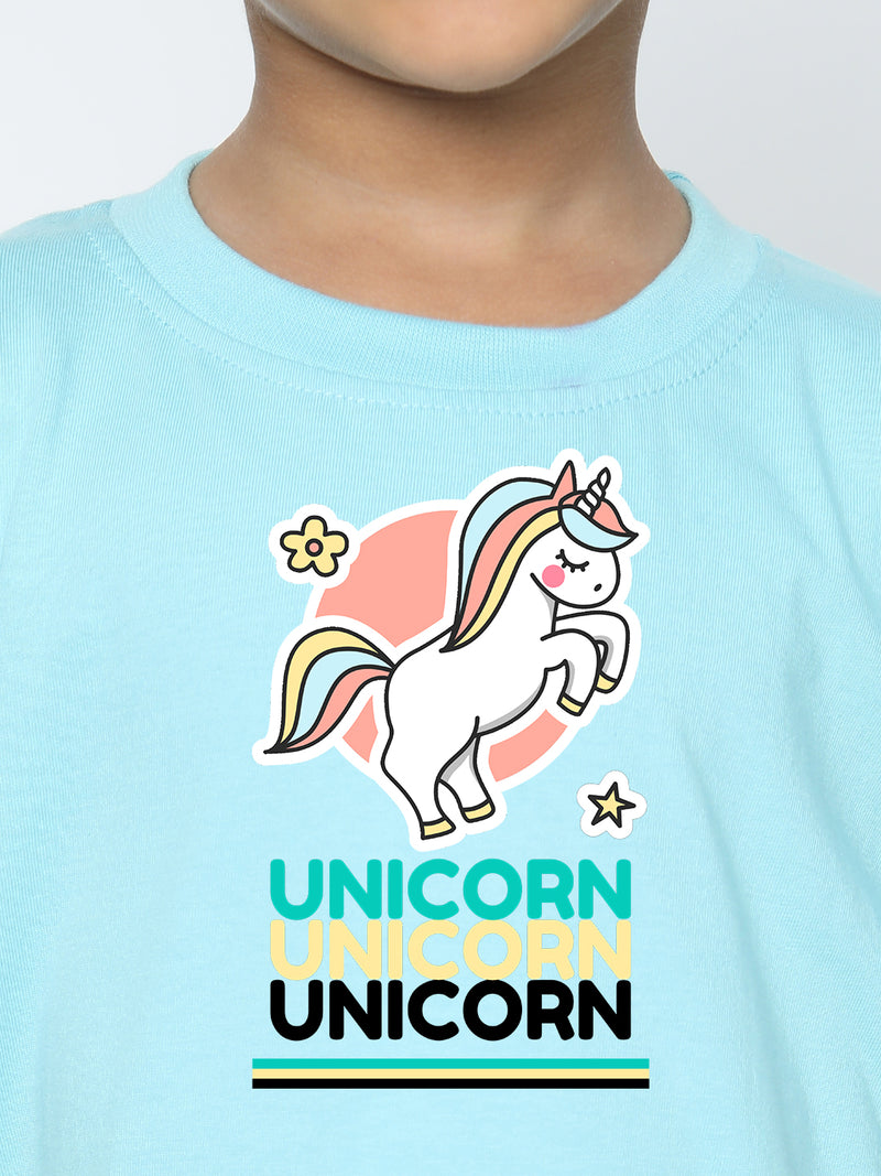 Kids Boys' Unicorn T-Shirt - Soft Cotton